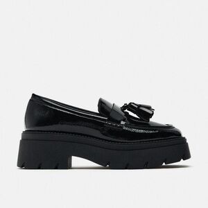 Zara Black Platform Loafers
